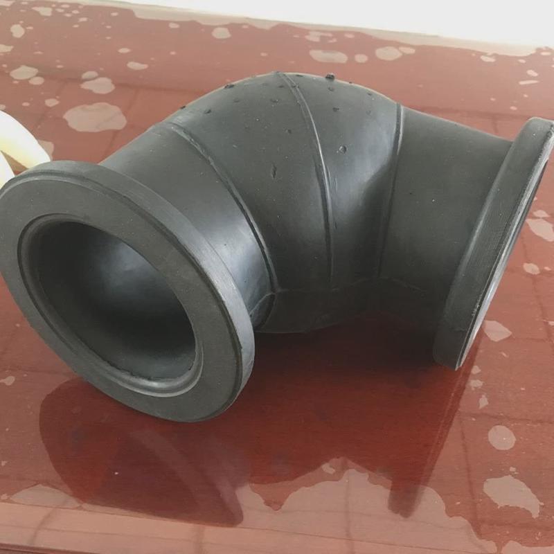 电厂用脱硫衬胶钢管碳钢内衬丁基橡胶三通弯头
