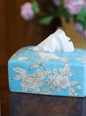 陶瓷花瓶高级感青花瓷家居装饰品玄关客厅摆件酒店工艺品创意ins