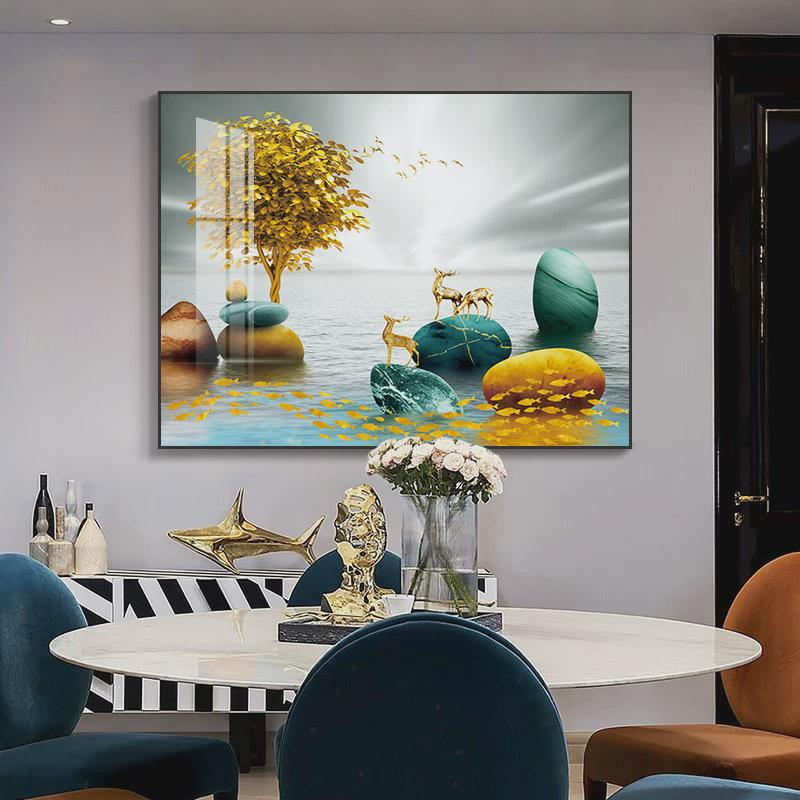 电表箱装饰画现代轻奢遮挡配电箱免打孔空开电闸箱开关电盒子挂画