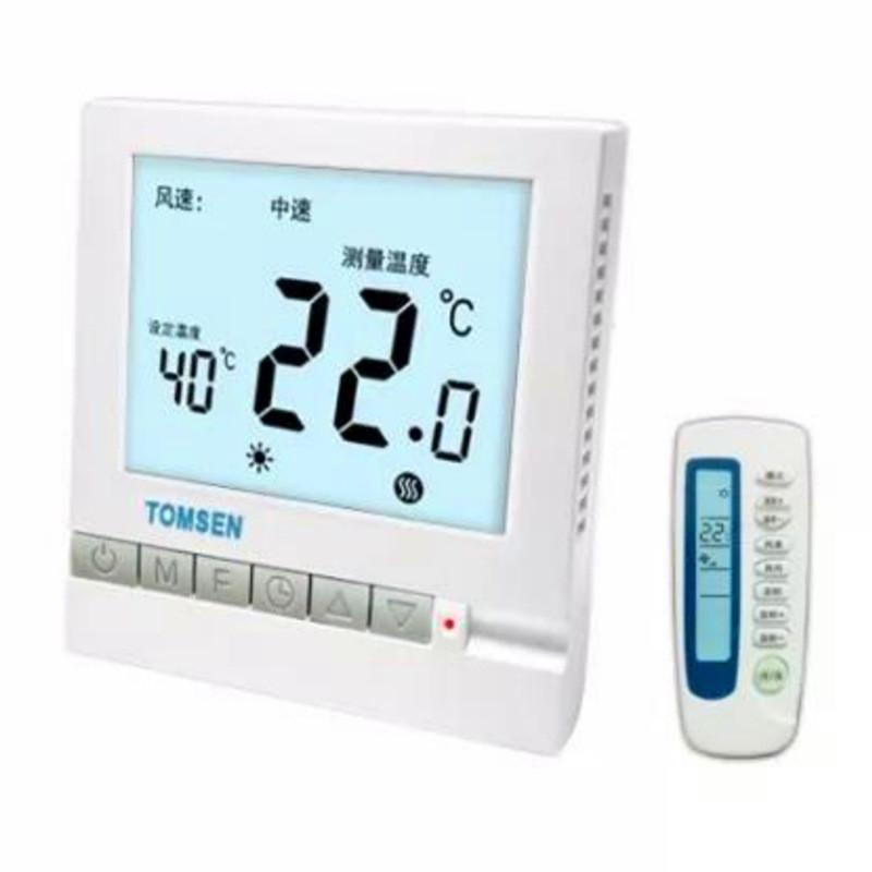 数字温控器遥控型温控器tm602r风机盘管智能温度控制调节器显示