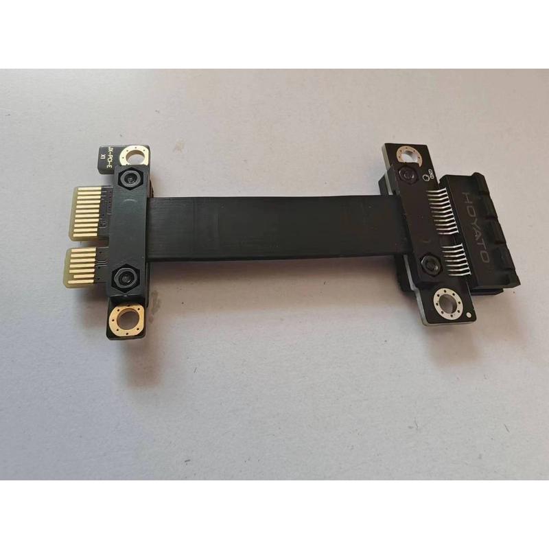 PCIE延长线小插槽PCI-E 3.0转接线声卡网卡PCIE x1转x1连接线90度