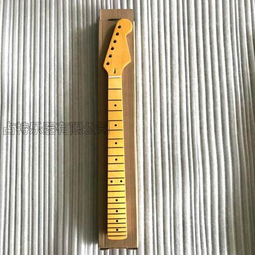 ST琴柄电吉他枫木手柄玫瑰木指板琴柄原木色/玫瑰木/亮黄