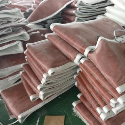 煤粉管道红色硅胶软接风机高温蒙皮鼓风机厂硅橡胶软连接制作