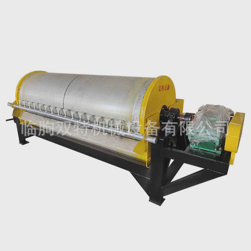 永磁滚筒磁铁设备铁粉湿式尾矿除铁器电磁褐铁矿强磁磁选机