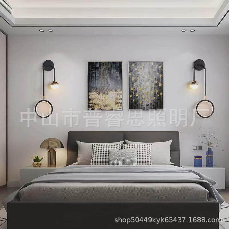 色led左右款简约现代壁灯床头卧室客厅走廊过道创意时尚墙壁灯饰,家装灯饰光源,壁灯,淘宝优惠券,粉丝福利购,淘宝优惠卷