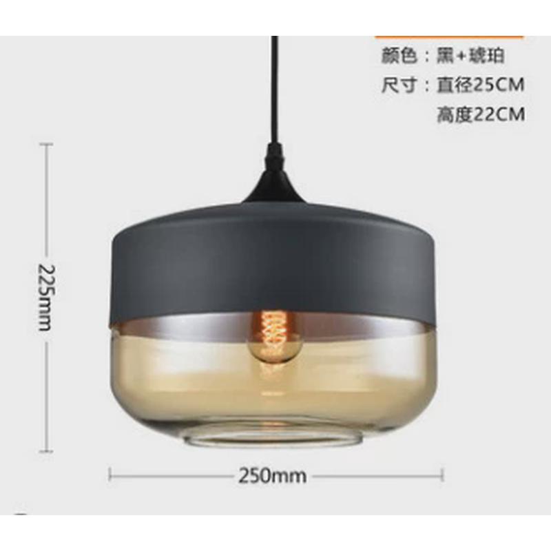 现代简约北欧玻璃吊灯吧台咖啡厅复古美式个性创意餐厅卧室灯