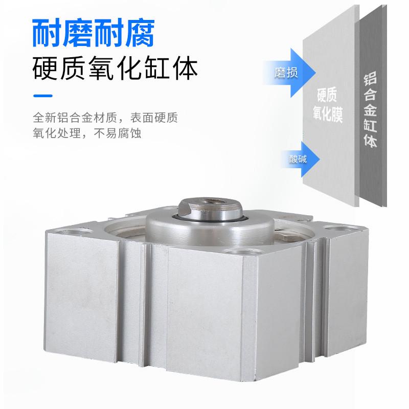 热销小型气动大气缸薄型推力sda63*5x10x15x20x30x40x50x60x80x10