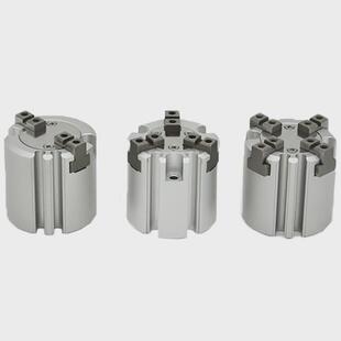 非标mhs/hfc机械爪气缸厂家直销圆柱形手指多爪卡盘夹爪夹气缸