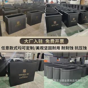 户外花箱外摆商业街售楼部广场花槽长方形花盆花架子园艺花坛隔断