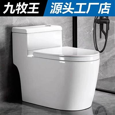 家用马桶坐便器小户型超漩虹吸式静音大管道防冻坐厕单孔坐便
