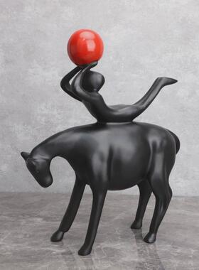 现代简约工艺品雕塑艺术摆件酒柜玄关客厅电视柜家居软装饰品批发