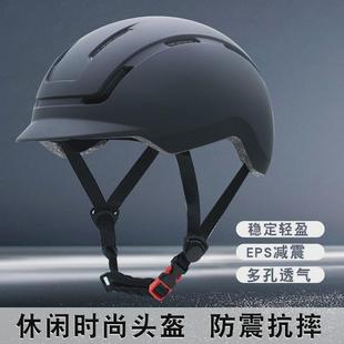 新款自行车头盔一体成型休闲鸭舌头盔公路山地车城市通勤骑行头盔