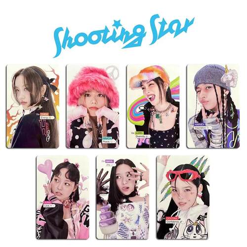 XG周边第三张单曲专辑SHOOTING STAR收藏专辑小卡XG2023台历卡