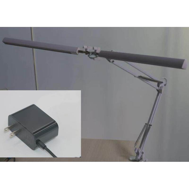 美式夹子双头长臂纹绣灯美容护眼工作灯办公桌面led伸缩折叠台灯