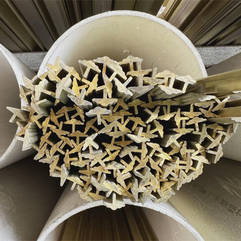 现货异型铜材四方黄铜棒黄铜管异形铜排装饰美缝铜型材地间铜条条