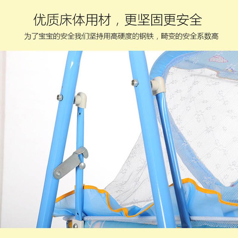 婴儿床多功能可移动新生儿0-1岁宝宝摇篮床bb推车床带娃哄睡摇床
