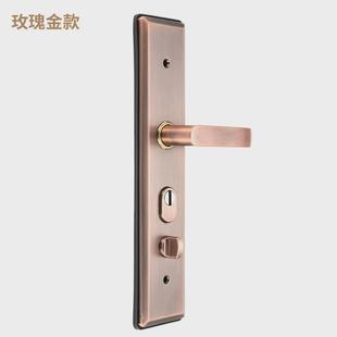 手柄入户门锁大门不锈钢把手机械门锁套装 防盗门锁家用通用型老式