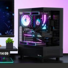 TT钢影透S mini海景房机箱台式电脑主机机箱270°全景支持240水冷