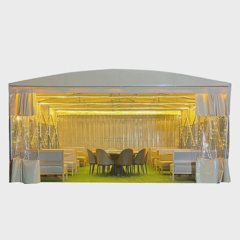 移动推拉雨棚移动伸缩雨棚大排档帐篷大型停车棚帐篷户外活动雨篷