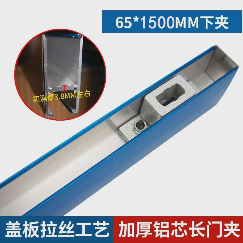O6AM玻璃门夹铝合金地弹簧无框门65mm加厚长门夹上下锁夹配件800-