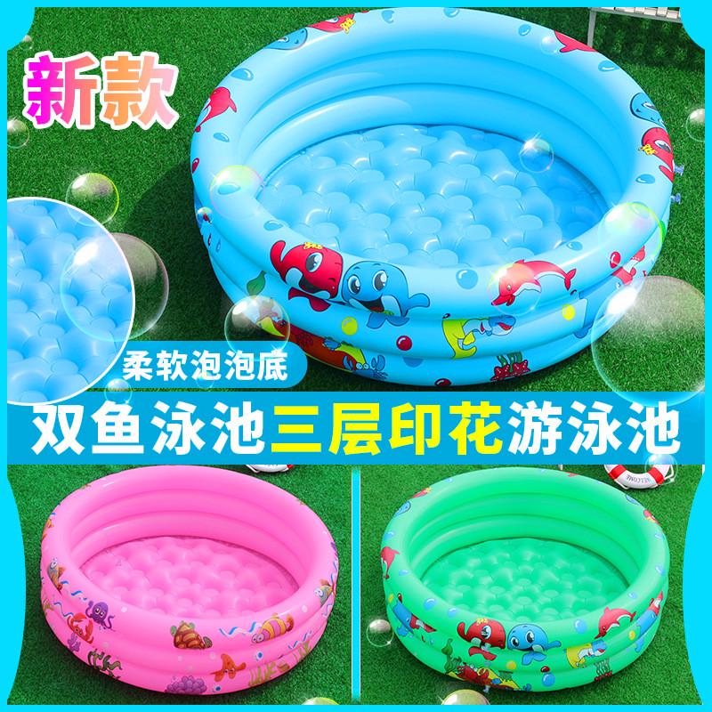 nflatale Chldren's Ocean all Pool ay Crcular Prntng
