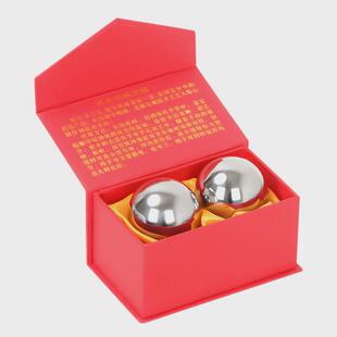 26x8304不锈转球健身球手球实心保健球中老年按摩手钢球把玩球练