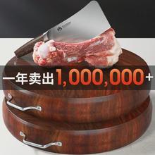 正宗铁木砧板实木菜板抗菌防霉家用切菜板厨房刀粘板加厚圆形菜墩