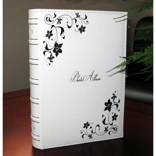 大6寸200张影集照片4D相册6D靓影皮面相册送留言条