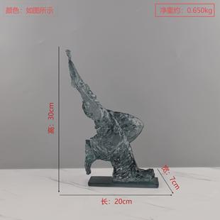 几何轻奢欧式 饰品 抽象人物雕塑桌面摆件客厅玄关酒店样板间家居装