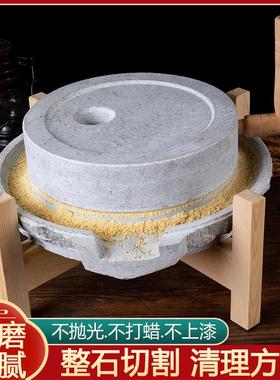 批发小石磨家用磨盘老石磨青石石磨家用磨盘手工石磨家用迷你豆浆