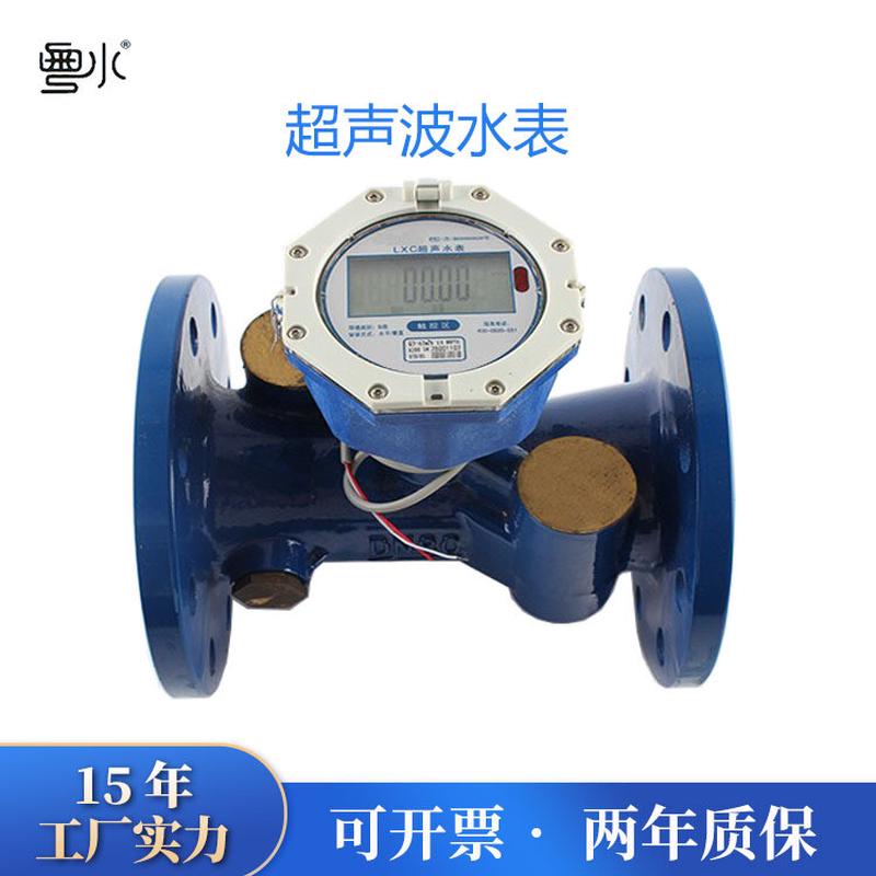 一体管段双声道超声波水表RS485高精准远传智能超声波水表dn80100