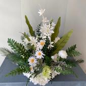 僮尤加利新款 婚庆森系地排花仿真绢花绿植装 饰烨花排t台路引婚礼