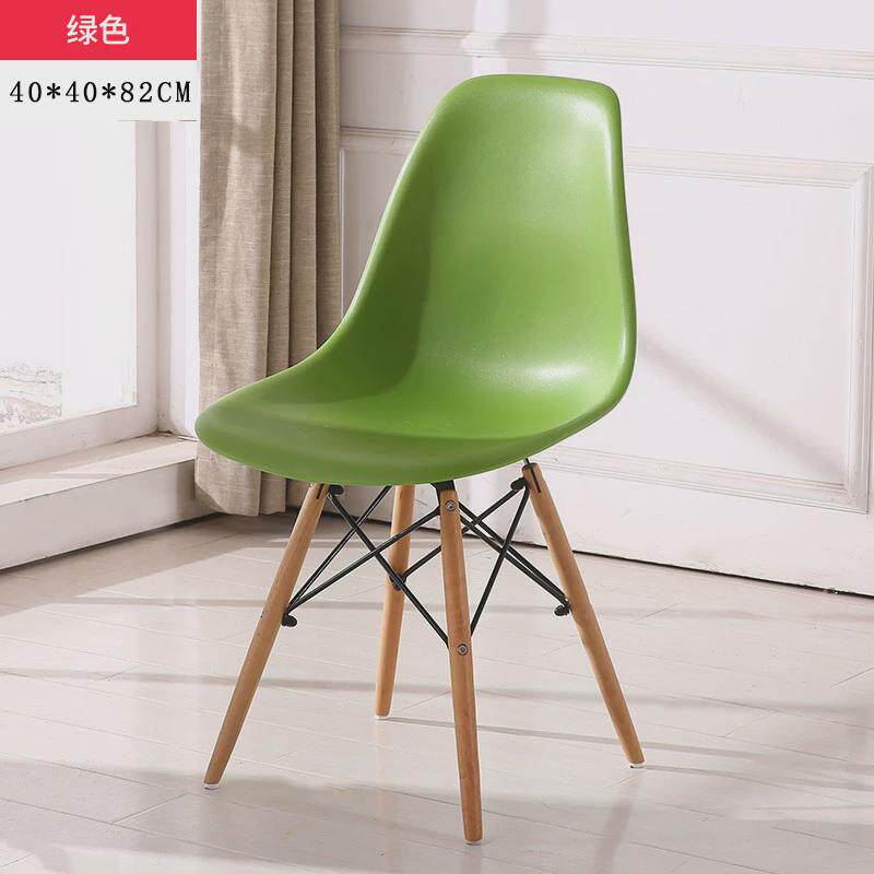 北欧风餐椅极简塑料椅子宿舍伊姆斯椅子轻奢网红椅子实木腿靠背椅