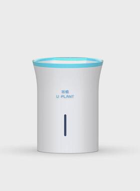 桌面白色简约新品绿植个性摆件盆栽自动浇水补光悠植智能懒人花盆