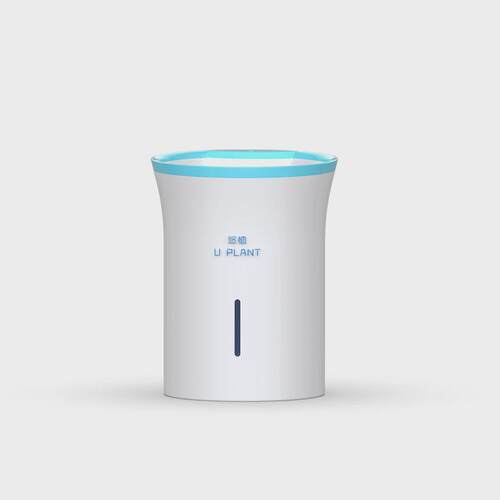 新品白色简约盆栽绿植个性摆件桌面自动浇水补光悠植智能懒人花盆
