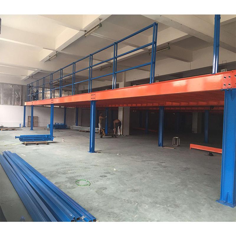 工字钢结构阁楼重型货架二层阁楼平台智能仓库搭建式仓储钢铁架子