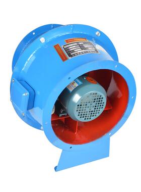 斜流管道通风机SJG-2.5F管道加压排风机圆筒形斜流风机