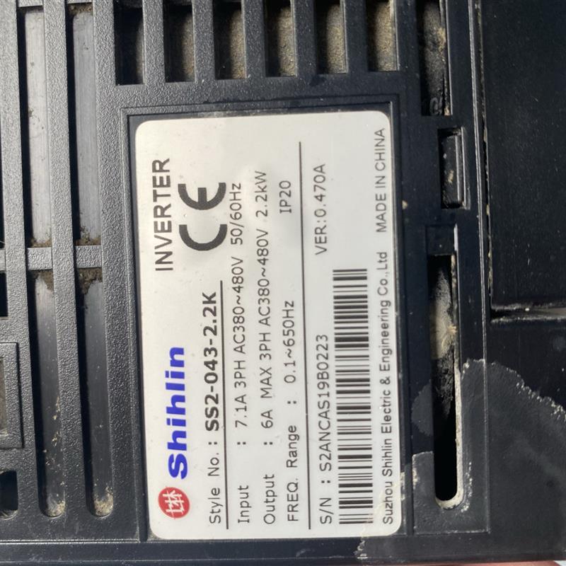 议价A056*士林变频器SS2-043-2.2k 2.2Kw 380Ⅴ实物