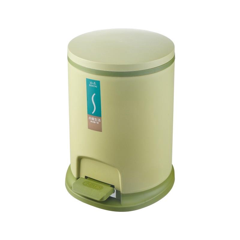 淞泰垃圾大号脚踏式带盖垃圾桶加厚厨房卧室家用收纳桶带内桶批发