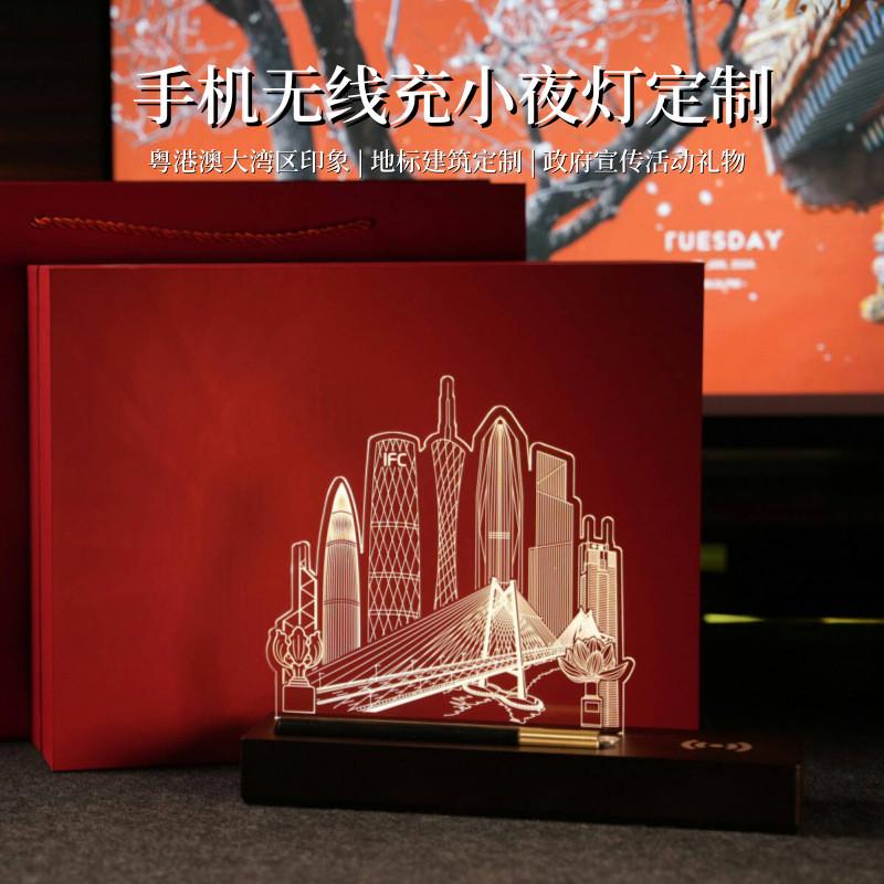 周年纪念礼品台灯企业活动实用伴手礼带无线充电手机多功能小夜灯