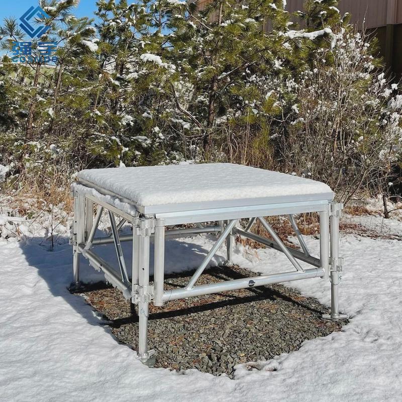 快装t台舞台架子活动舞台板移动拼装铝合金雷亚架折叠舞台桁架