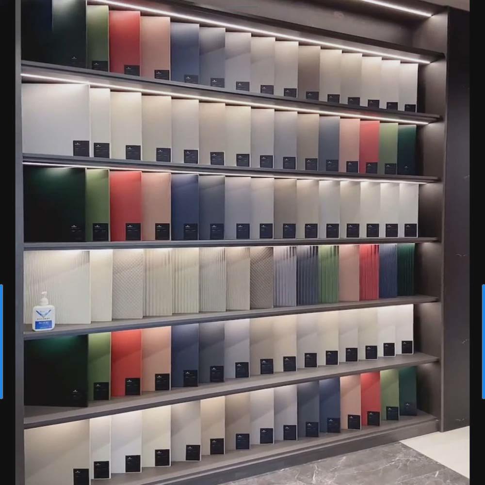 瓷砖样块色板展示架橱柜门板石材小样品展架亚克力生态板陈列架子