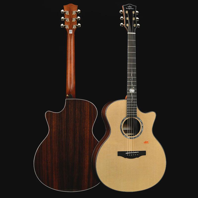 唱卡普马g1面单吉他指弹弹kepma41寸单板圆角专业民谣电箱木吉它