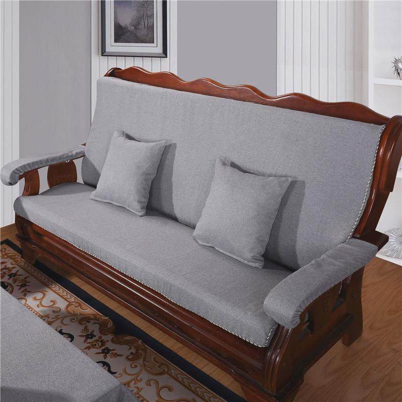 垫子坐垫加厚老式实木沙发中式简约现代防滑海绵冬季三人单人