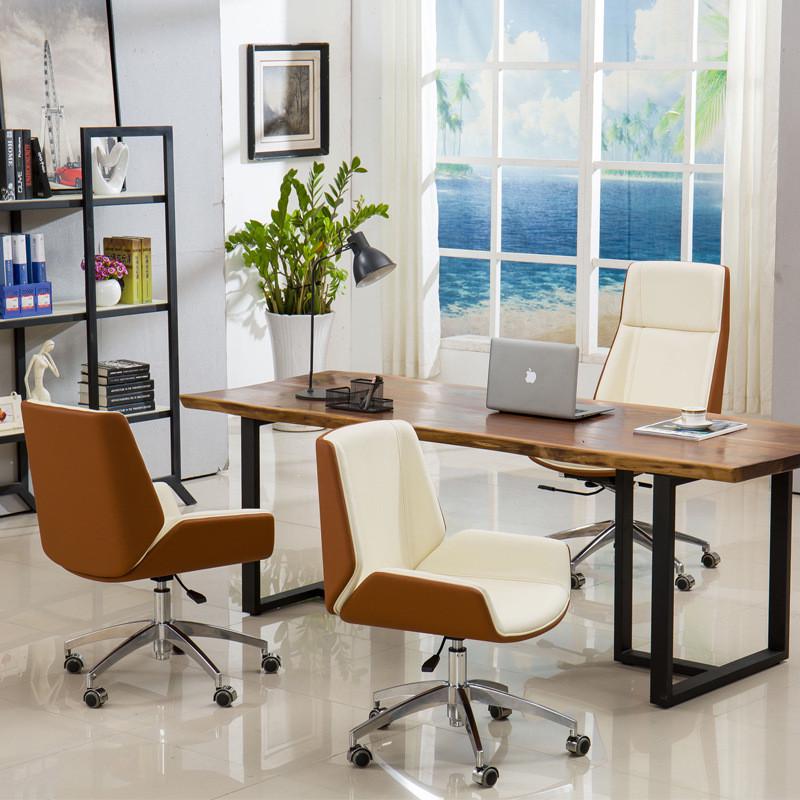 扶手椅子现代简约固定欢乐颂升降旋转电脑椅办公后现代轻奢办公椅