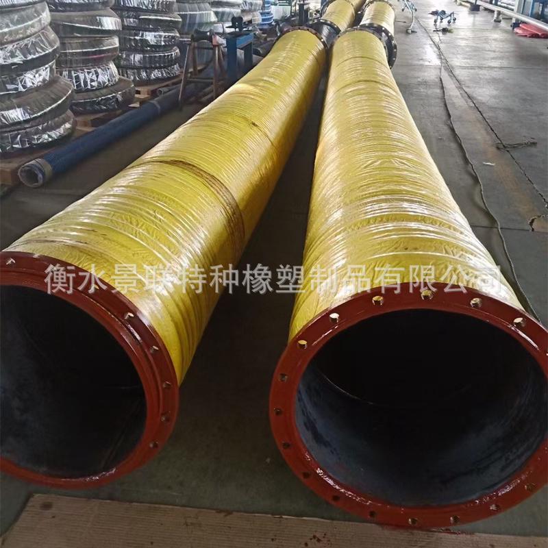 大口径法兰吸引骨架钢丝胶管埋吸埋线橡胶软管水泵配套抽水排污管