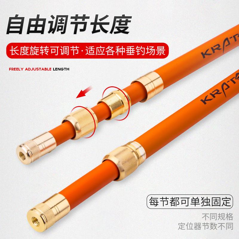 钓鱼抄网碳素抄网竿超硬折叠伸缩竞技捞鱼网渔具抄网杆厂家批发