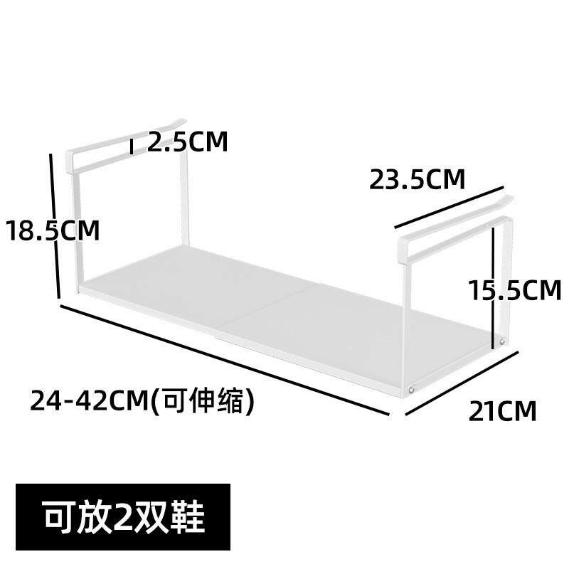 鞋柜分层隔板下挂可双层柜内鞋子收纳省空间悬挂鞋托架子伸缩