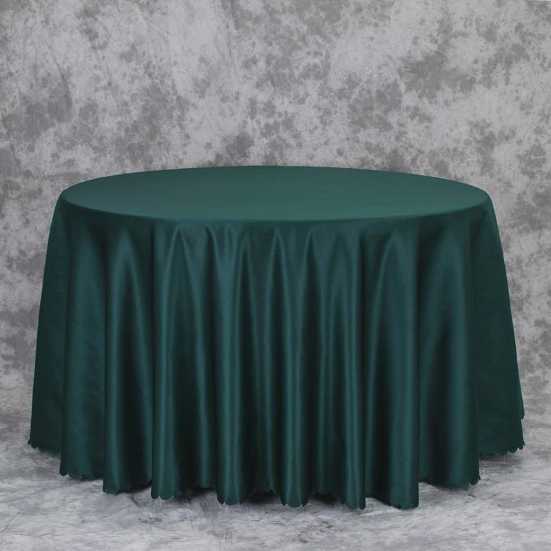 一般餐桌布婚庆酒店圆形桌布缎面饭店纯色茶几台布欧式方桌圆桌布