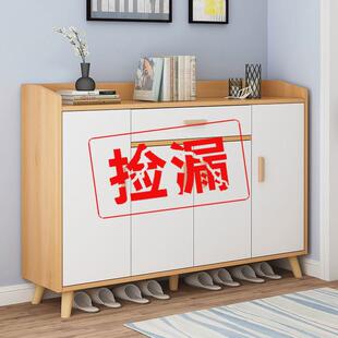 门口鞋柜80cm长70厘米90公分高1.2米60宽32cm深欧式暖白100木鞋架